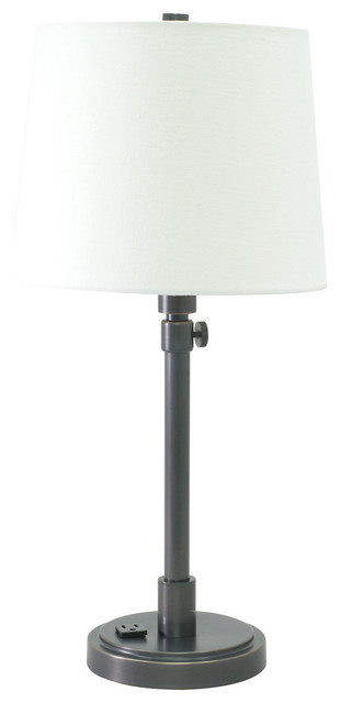 Townhouse Adjustable Table Lamp, Oil Rubbed Bronze With Convenience ...