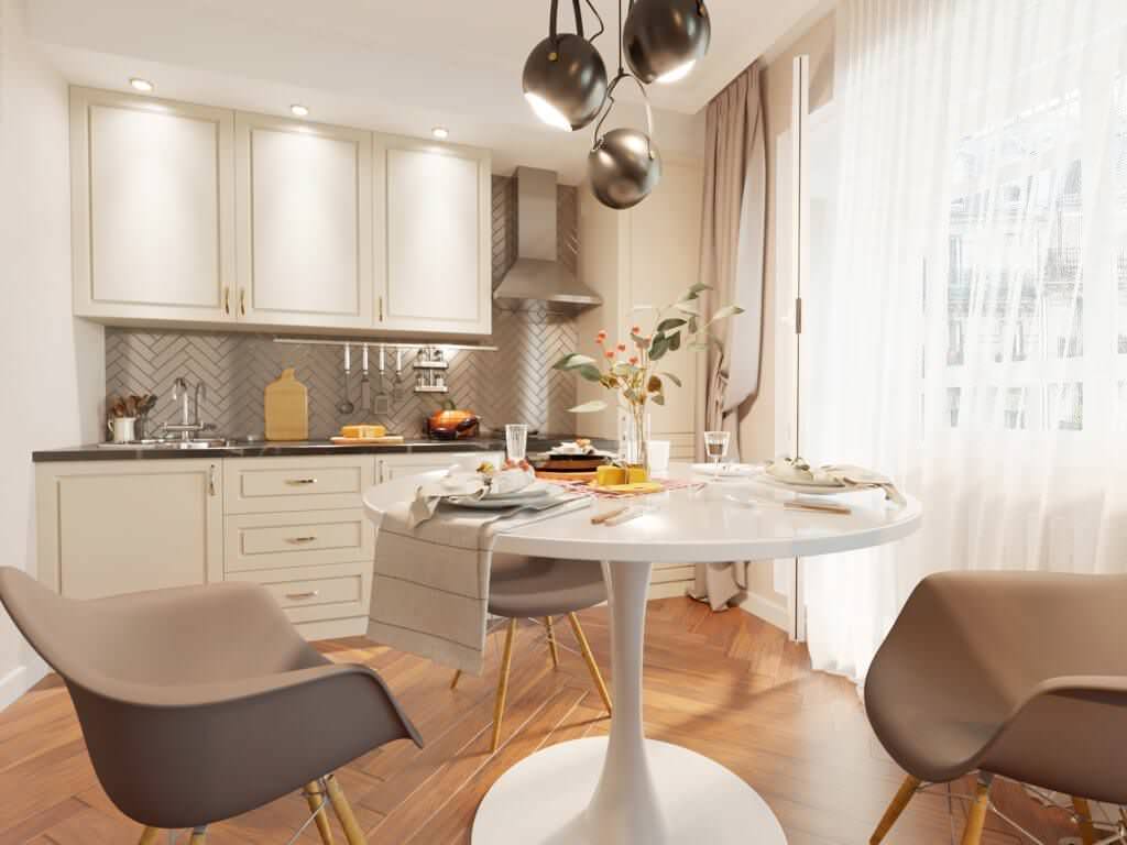 Апартаменты в центре Санкт-Петербурга 44 м².