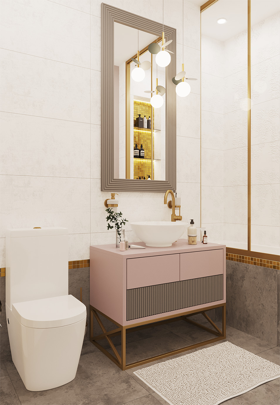 Интерьер квартиры в неоклассическом стиле - "Hermes" (59,1 кв.м.)