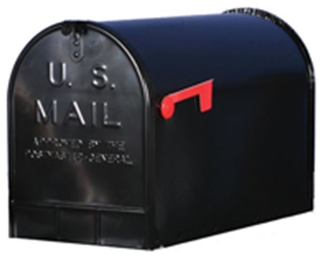 NEW SOLAR GROUP ST100000 SILVER GRAY HEAVY DUTY STEEL STANDARD RURAL MAILBOX