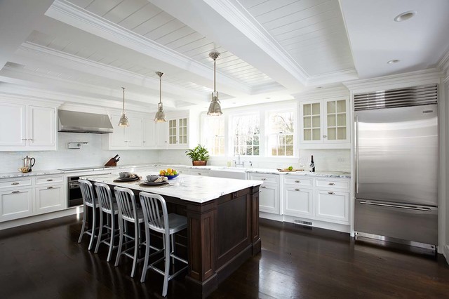 Open floor plan kitchen renovation transitional-kitchen