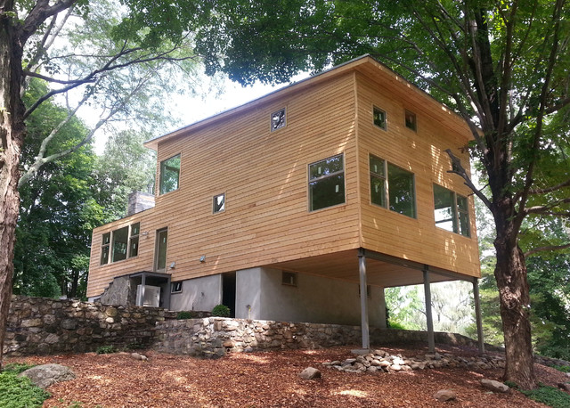 Ridgefield Lake House - A super energy efficient home modern-fasad