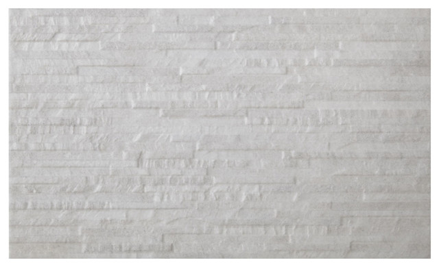 Splitface Wall Tiles, White, Set of 5 m²