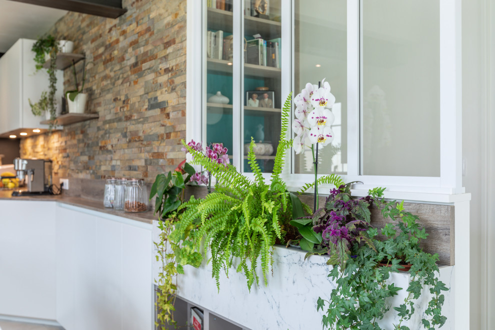 Rénovation complète d'une cuisine, abattement d'un mur porteur