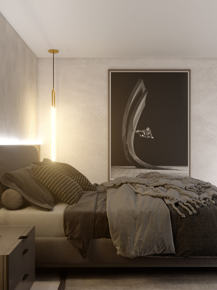 Проект квартиры 180 кв м «Монохром»