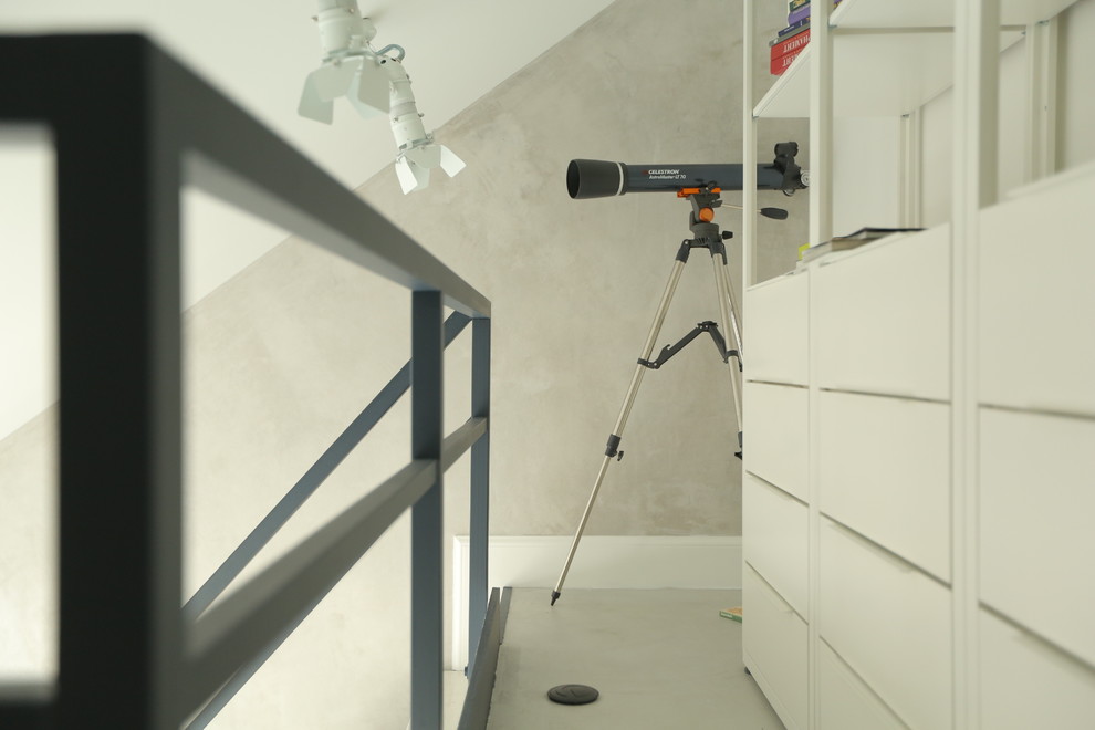 loft with Russian patterns for young man