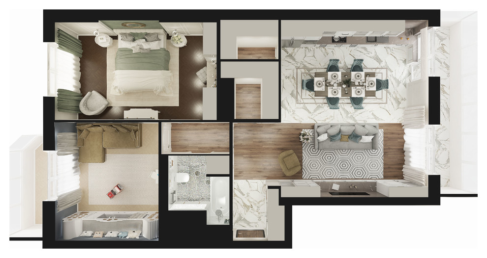 Дизайн квартиры, Москва. ЖК Донской Олимп