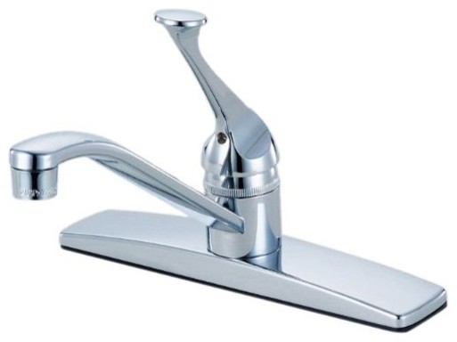 12-5987 Chrome 1 Handle Kitchen Faucet