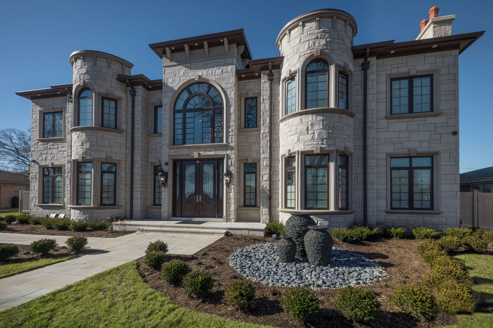 Luxury Custom Home Mango, Morton Grove - Traditional - Exterior ...