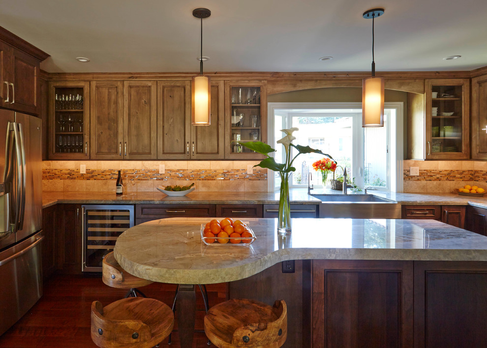 Inspiration for a rustic kitchen in San Francisco.