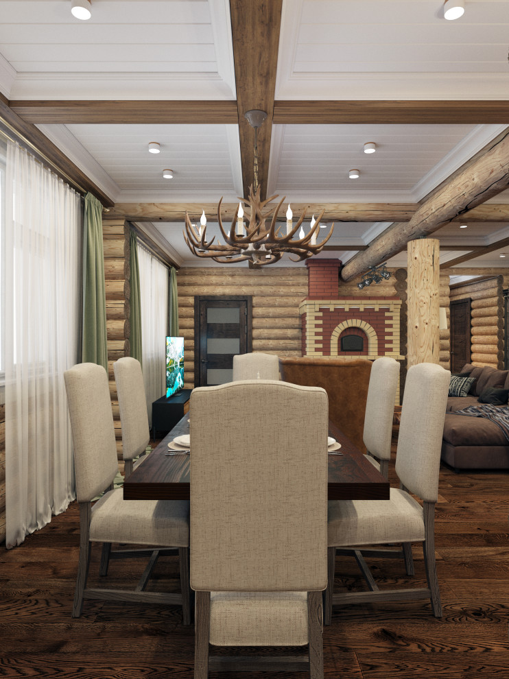 Дизайн-проект срубового дома на берегу реки Вуокса, Ленинградская область.