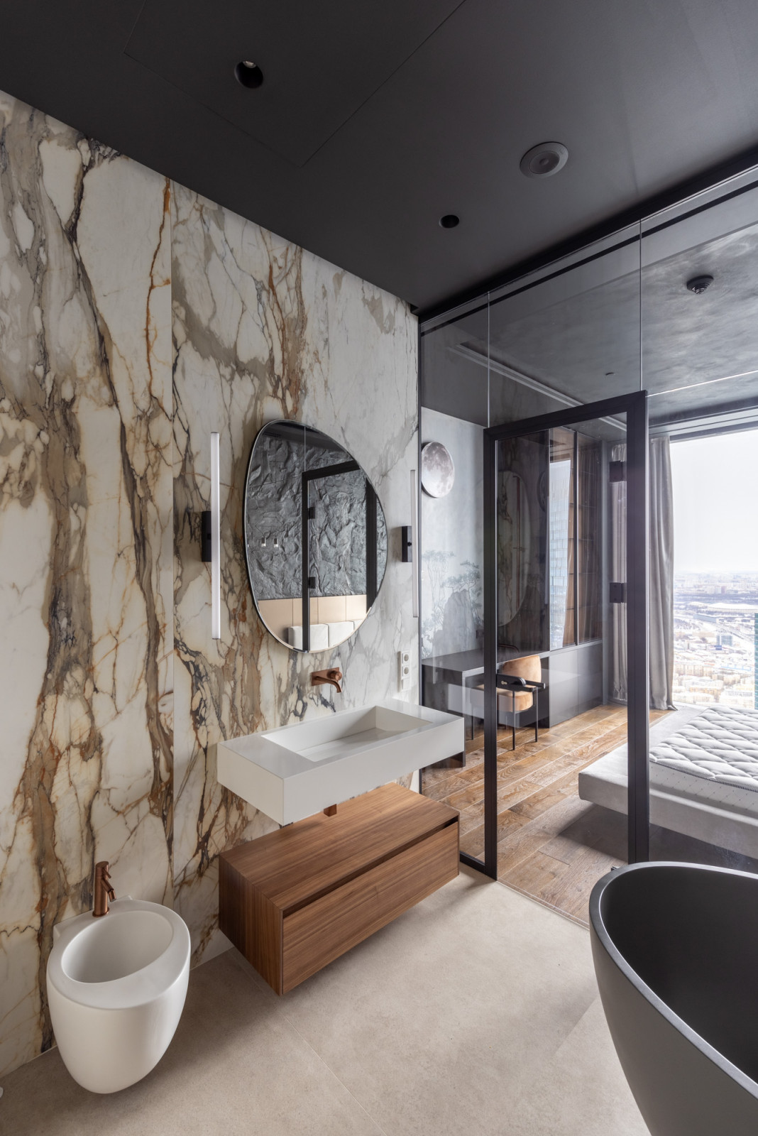 One-bedroom apartment in Skyscraper