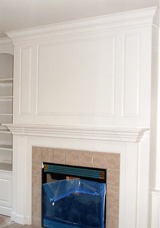 White Painted Fireplace Unit klassisch