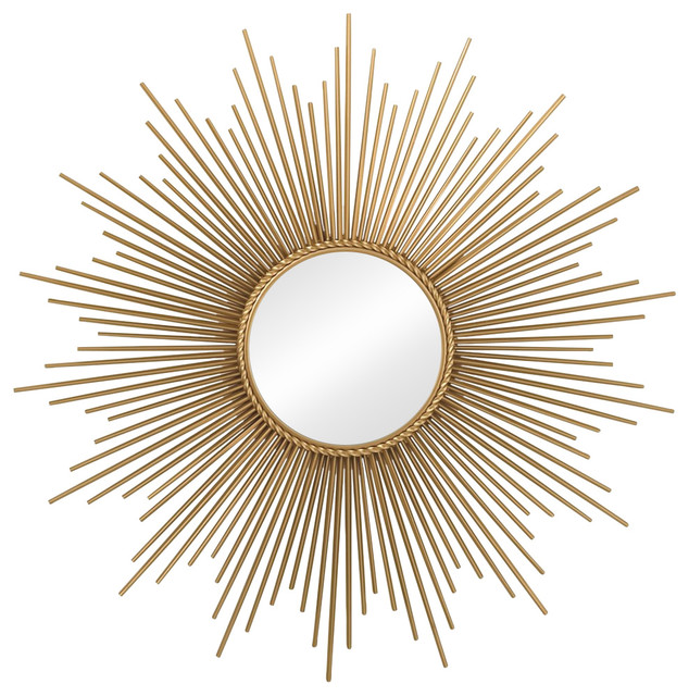 Sunburst Mirror Gold Midcentury Wall Mirrors By Seldens Sunburst Mirror Gold Midcentury