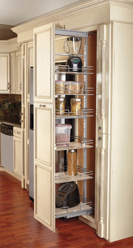 Rev-A-Shelf 5273-14 5200 MP Series 14.5"W Six Tier Pull Out Base - Maple
