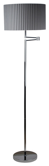Eristow Floor Lamp, Polished Chrome