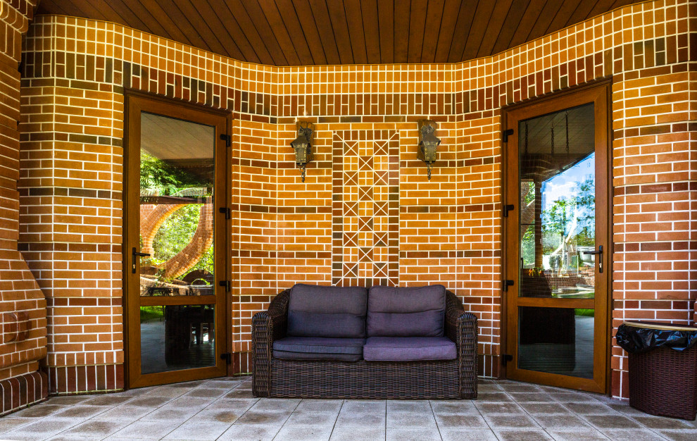 Беседка из кирпича