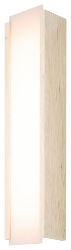 Capio LED Sconce Long White Washed Oak 2700 K 277V