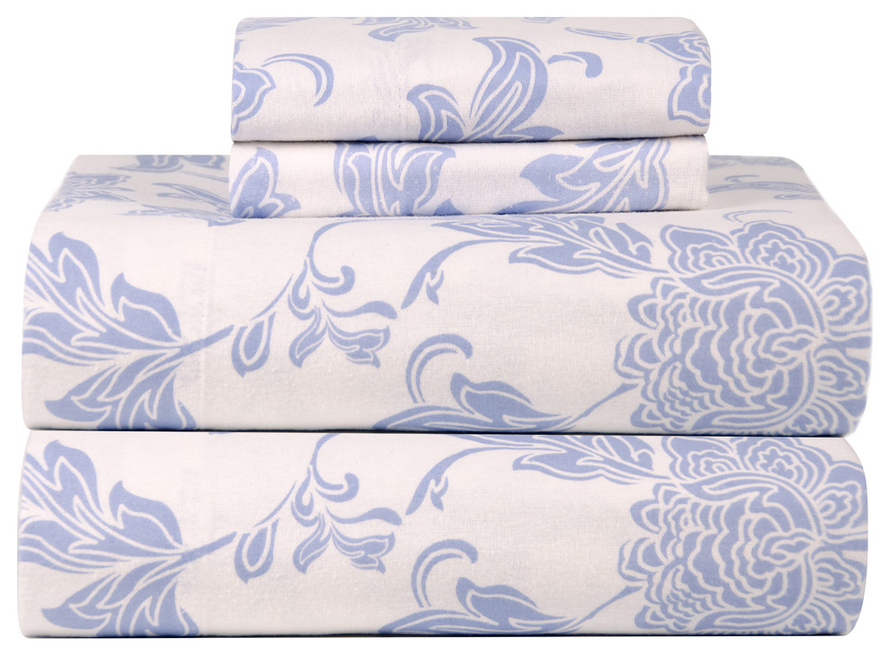 Celeste Home Corsage Ultra Soft Flannel Sheet Set
