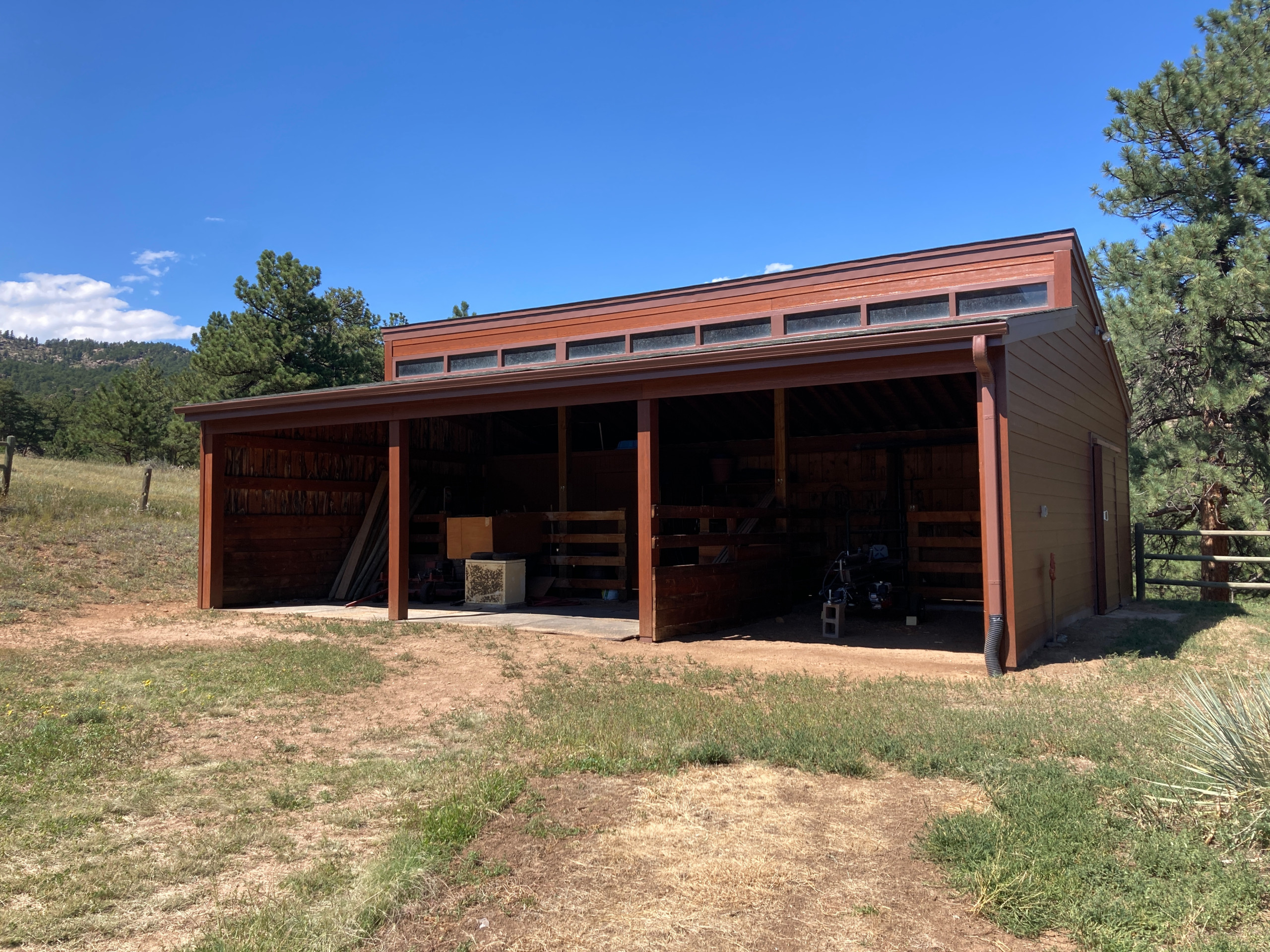 Mountain Castle Fortress with Wrap Around Deck & Barn