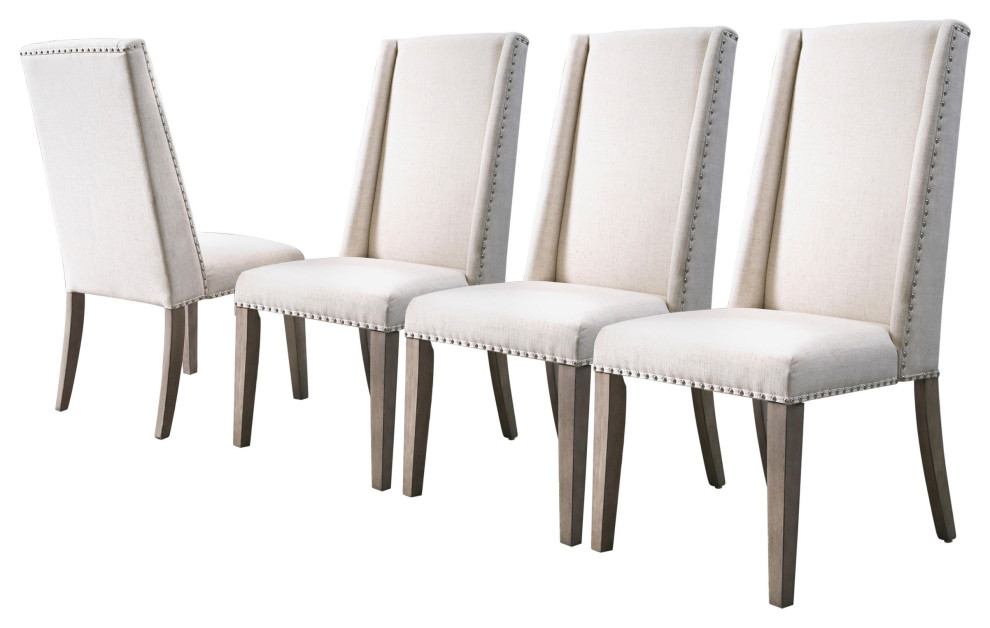 Lillian Dining Chair, Set of 4 Transitional Dining Chairs by