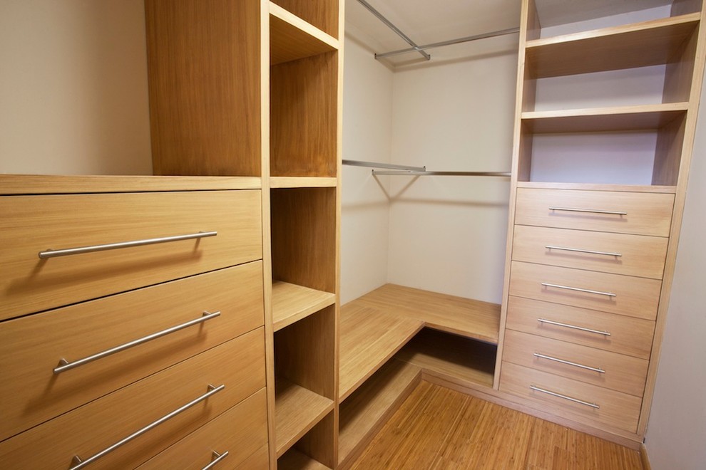 This is an example of a contemporary storage and wardrobe in Mexico City.