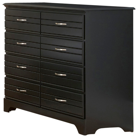 Platinum Collection Dresser, Tall 8 Drawer Transitional Dressers