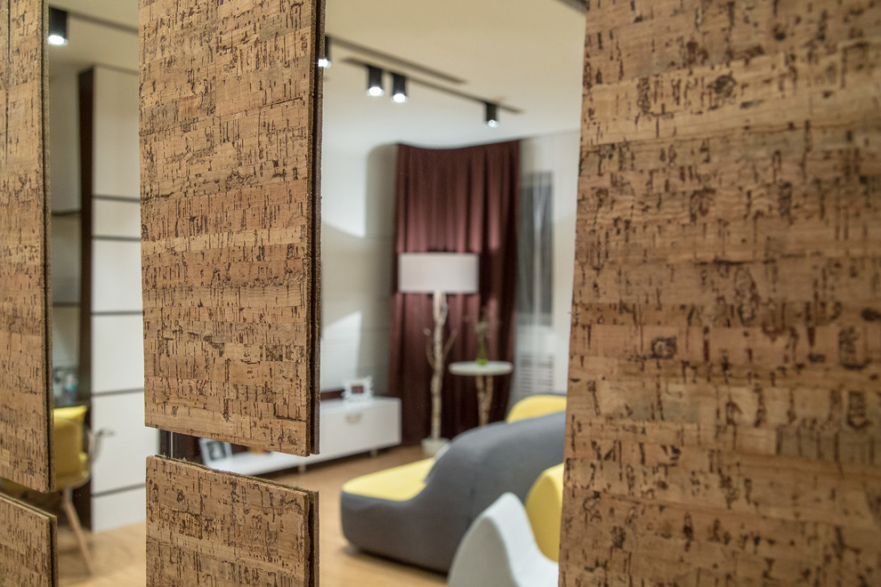 Гостиная в осенних тонах.