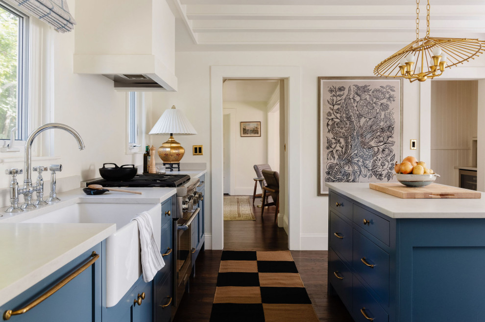 Inspiration for a transitional kitchen remodel in Boston