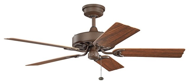 Kichler Fryst Patio 52 Fan Distressed Black Walnut Cherry Kichler Fryst Patio 52 Fan Tannery Bronze Walnut Cherry