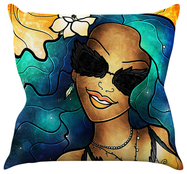 Mandie Manzano "Let the Good Times Roll" Throw Pillow, 20"x20"
