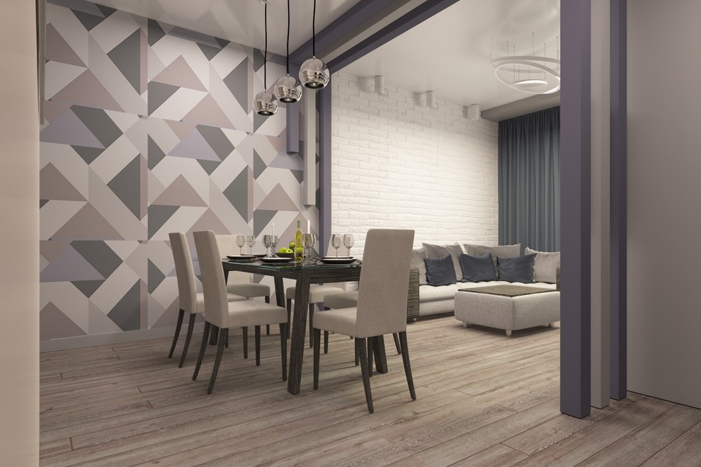 Кухня-гостиная в частном доме.