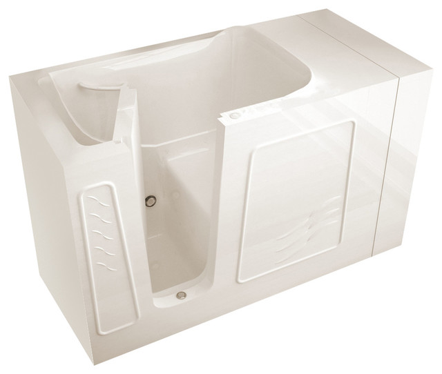 MediTub WalkIn 30 x 53 Left Drain Biscuit Soaking WalkIn Bathtub, 53