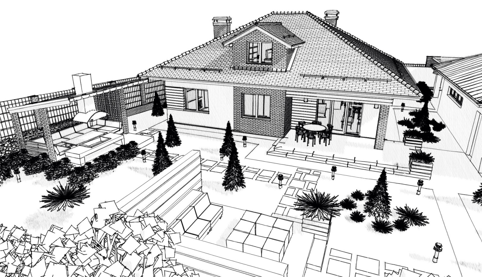 Эскизный проект благоустройства участка 1