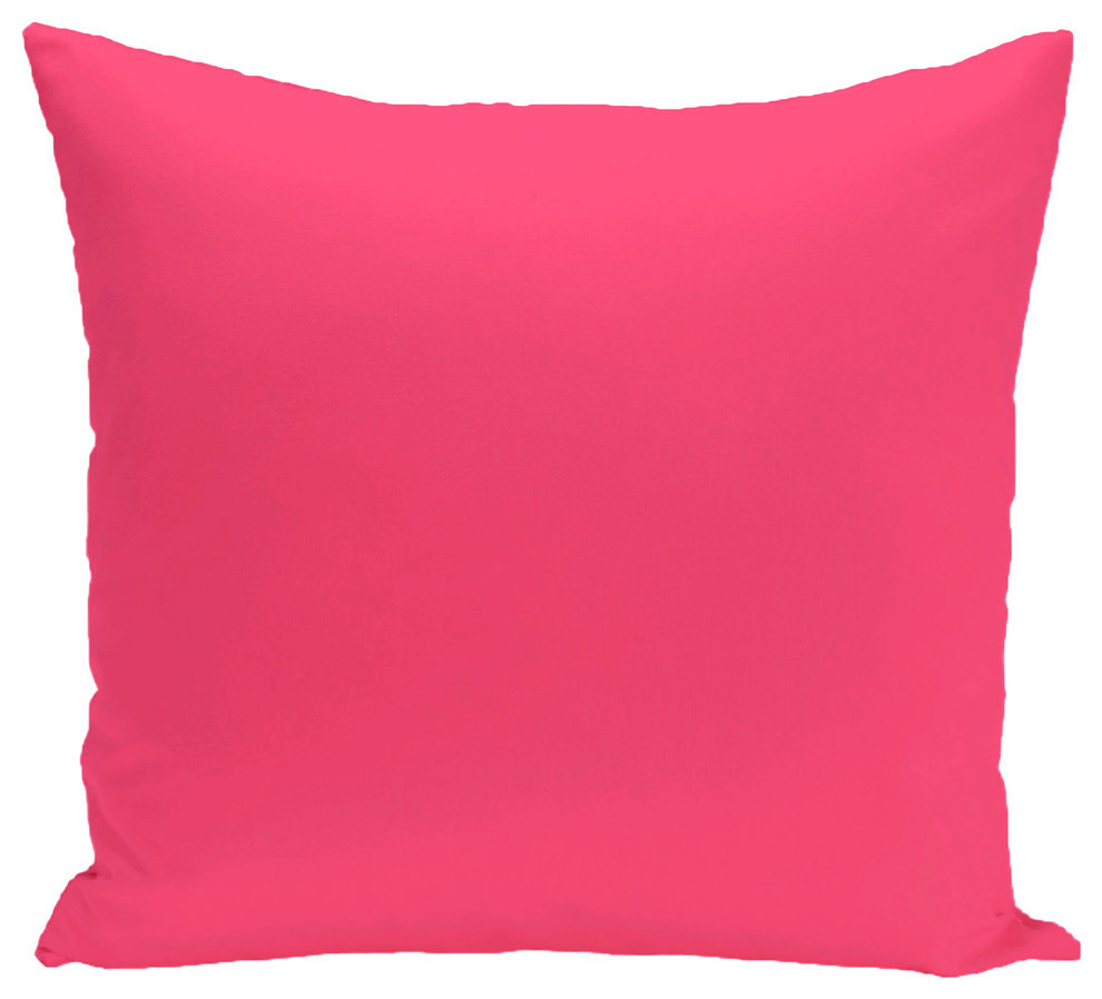 Solid Print Pillow, Pink, 26"x26"