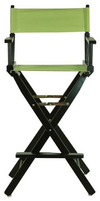 030" Director's Chair Black Frame-Lime Green Canvas