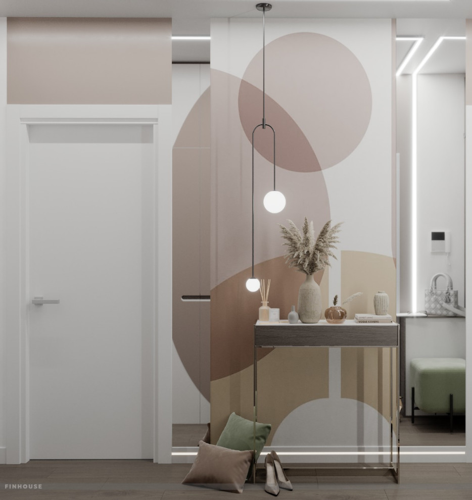 Проект двухкомнатной квартиры (57 м²) в Санкт-Петербурге