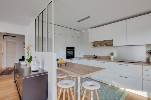 R&eacute;novation compl&egrave;te d'une maison scandinavian-kitchen
