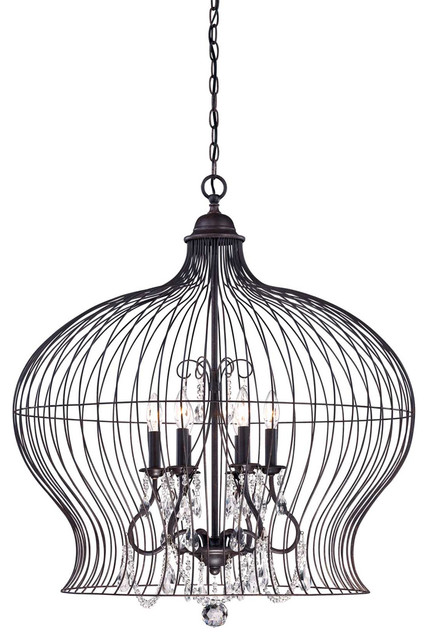 Savoy House 7-6100-6-17 Birdcage 6 Light PendantAbagail Collection