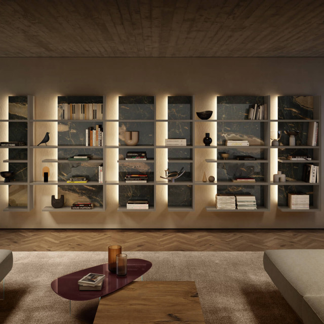 Bookshelves Moderne Salon Autres périmètres par Attiko Casa Houzz
