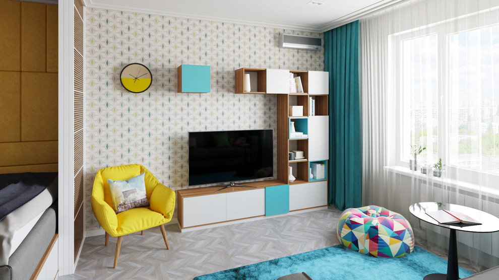 Уютная квартира-студия для молодой пары.