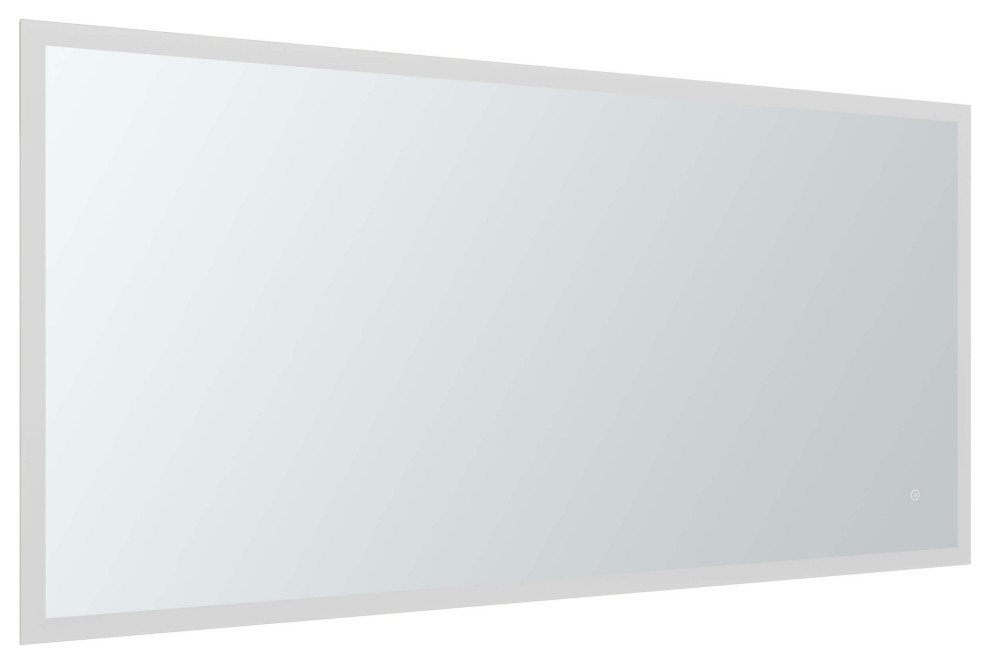 Aluminum Mirror, LED Anti-Fog, Warm/Cool Light Feature, 60x30, Rectangular