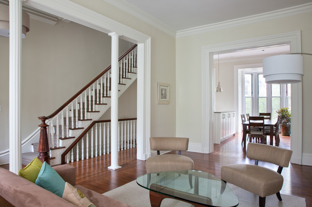 Cobble Hill Brooklyn Renovation klassisk-dagligstue