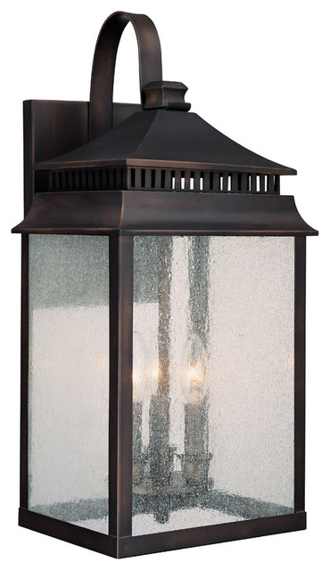 Traditional Classic 3-Light Outdoor Wall Lantern