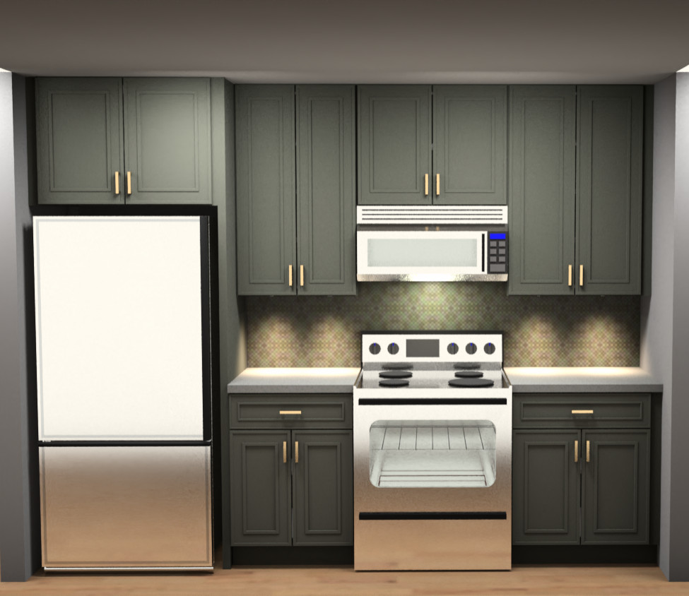 Venice green kitchen