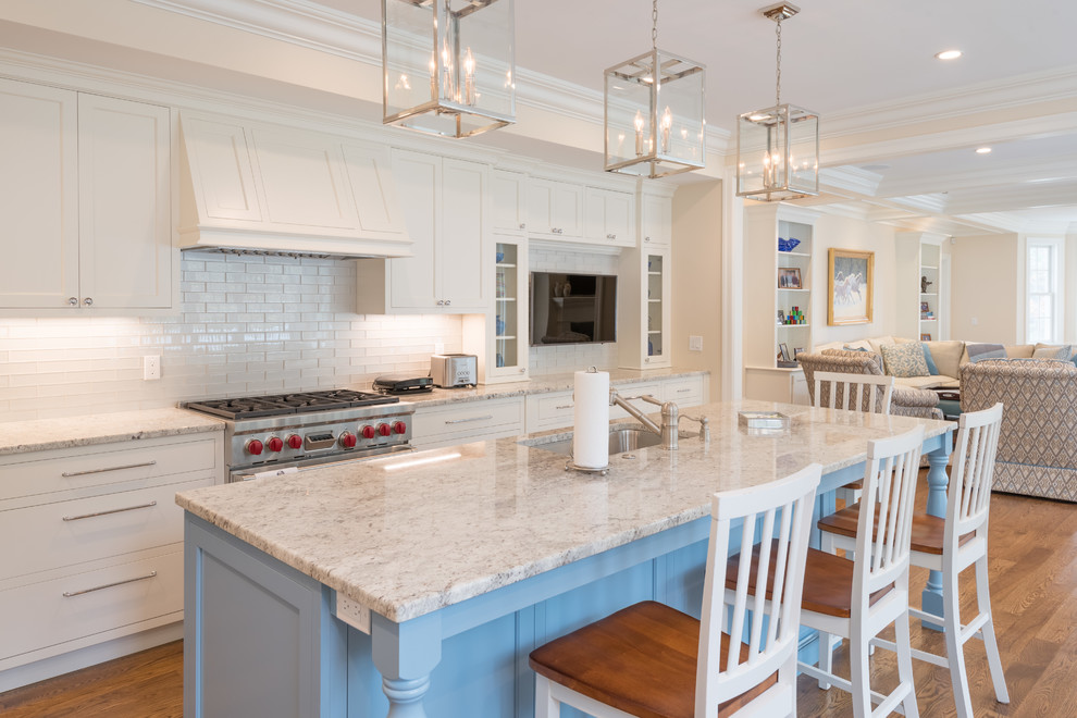 Inspiration for a transitional kitchen remodel in Boston