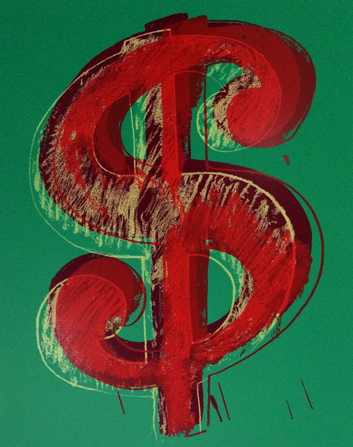 Dollar Sign Green Sunday B Morning Limited Edition Silk Screen Dollar Sign Green Sunday B Morning Limited Edition Silk Screen Andy Warhol Contemporary Fine Art Prints By Commerce