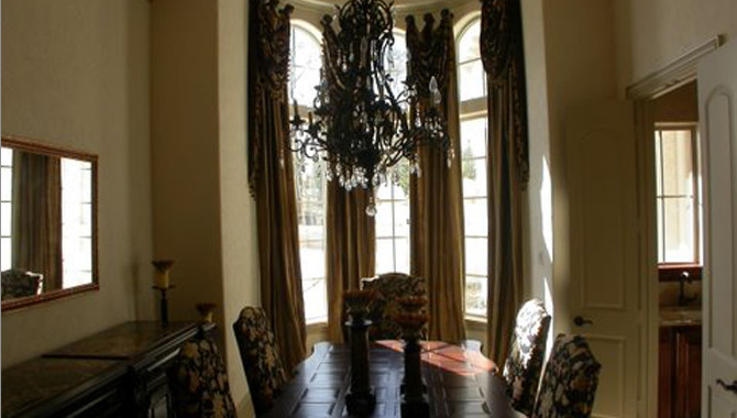 Photo of a mediterranean dining room in Dallas.