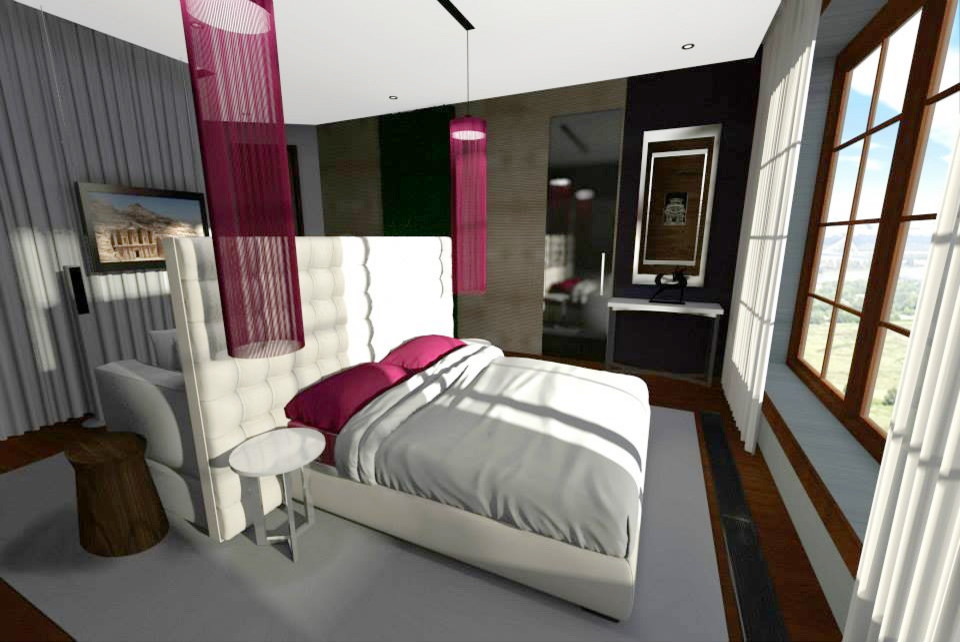 Камень в интерьере трёшки