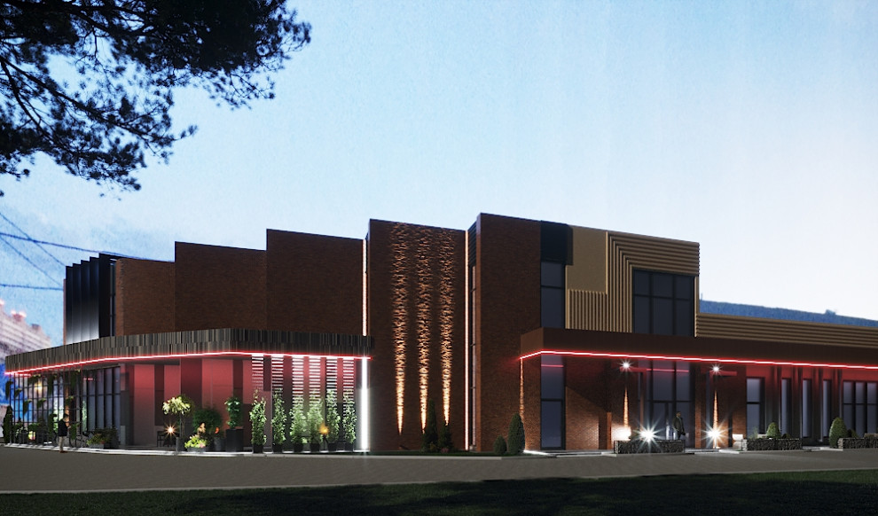 Эскиз Административного здания г. Краснодар